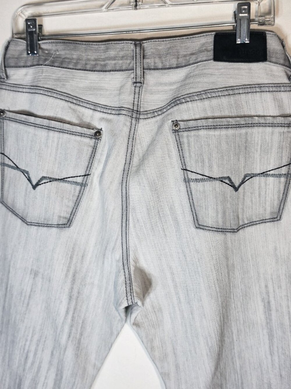 VINTAGE GUESS MENS Jeans Size 34X30 Made In USA Blue Denim Jeans 90s USA WOODSTK - Picture 5 of 7